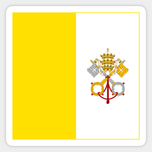 Flag of Vatican Sticker